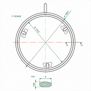 M10-BWFDR CR Ring Gasket – Replacement for Alfa Laval Semi-Welded PHE